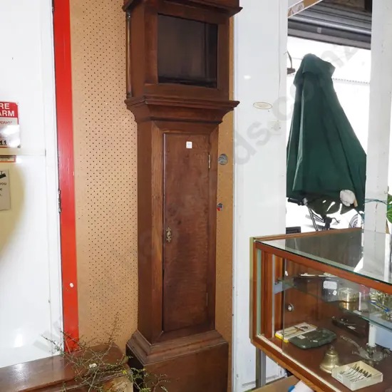 mahogany long cased clock carcass H-1940 W-420 D-225