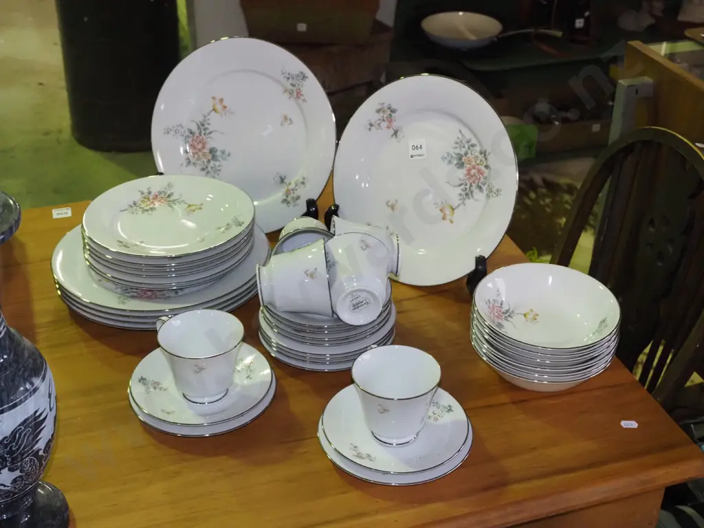 Noritake Coquet floral dinner items; plates, bowls, cups and saucers Image 1++