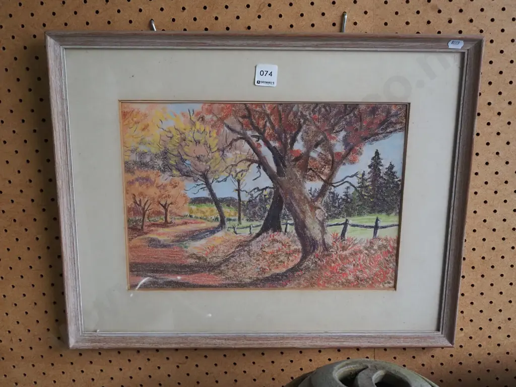 framed pastel - trees Image 1++