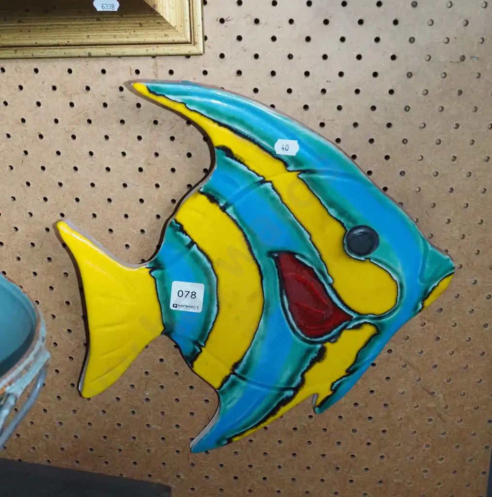 pottery wall hanging tropical fish Image 1++