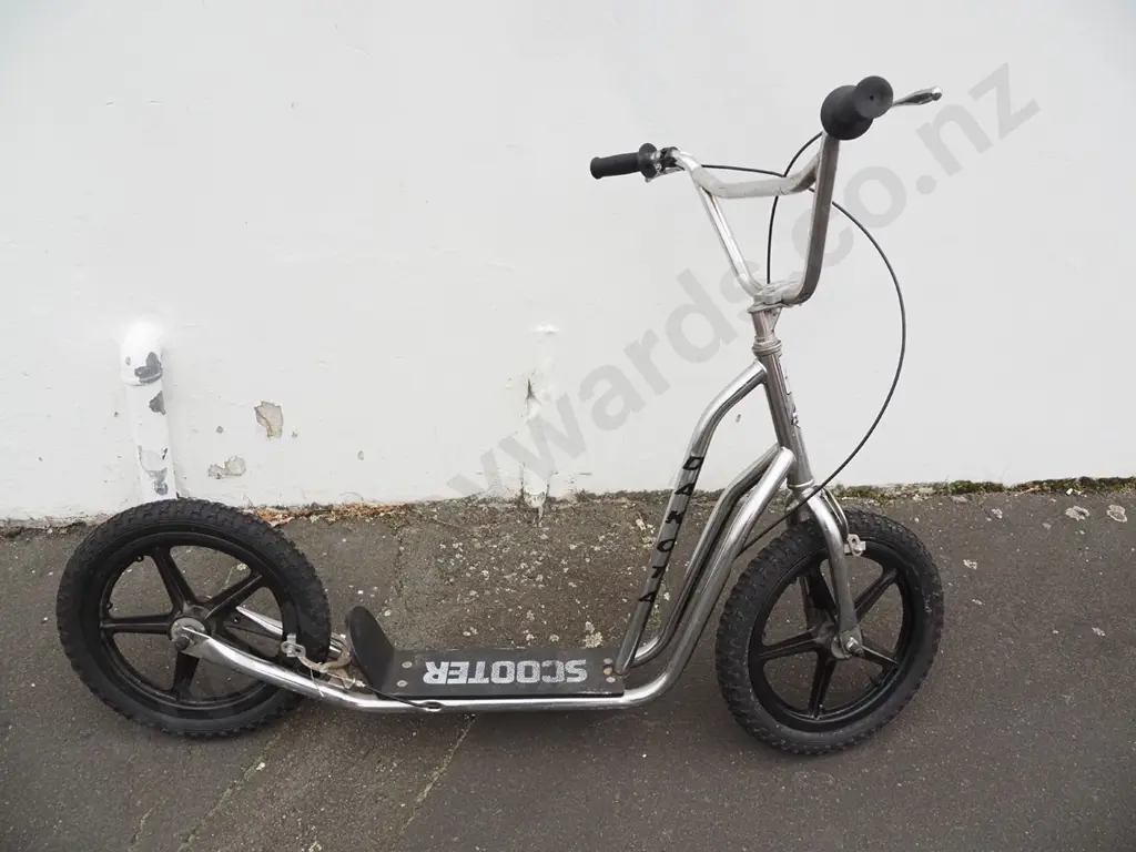 Dakota scooter with hand brakes, plastic wheels, pneumatic tyres Image 1++