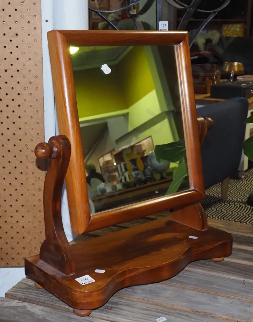 wooden dressing table cheval mirror Image 1++