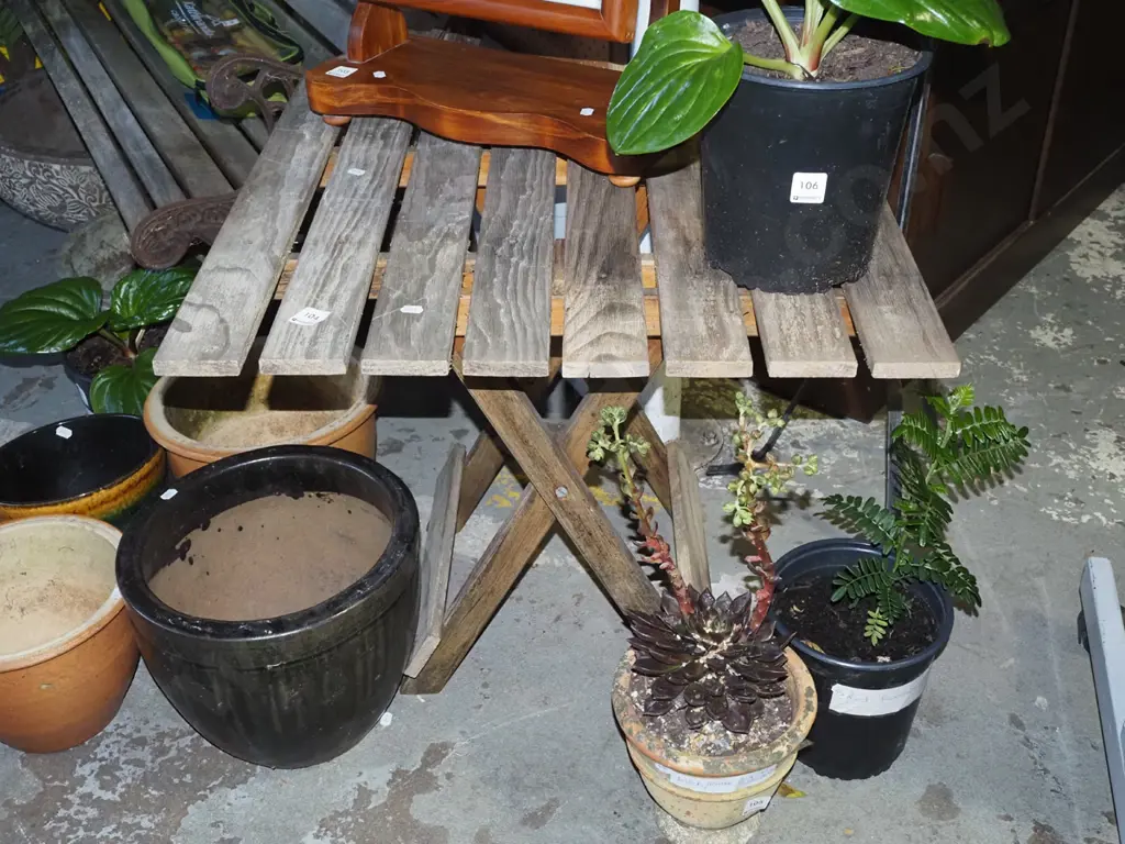 foldaway wooden outdoor table Image 1++