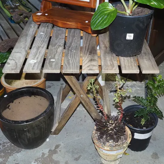 foldaway wooden outdoor table