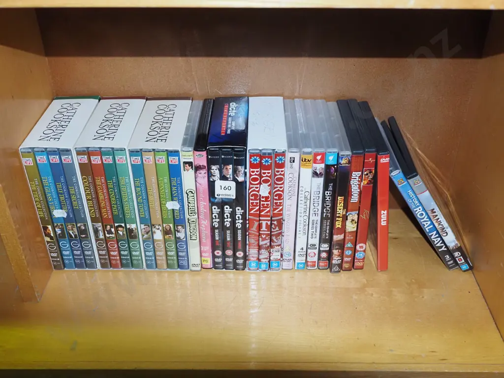 shelf of DVDs Image 1++