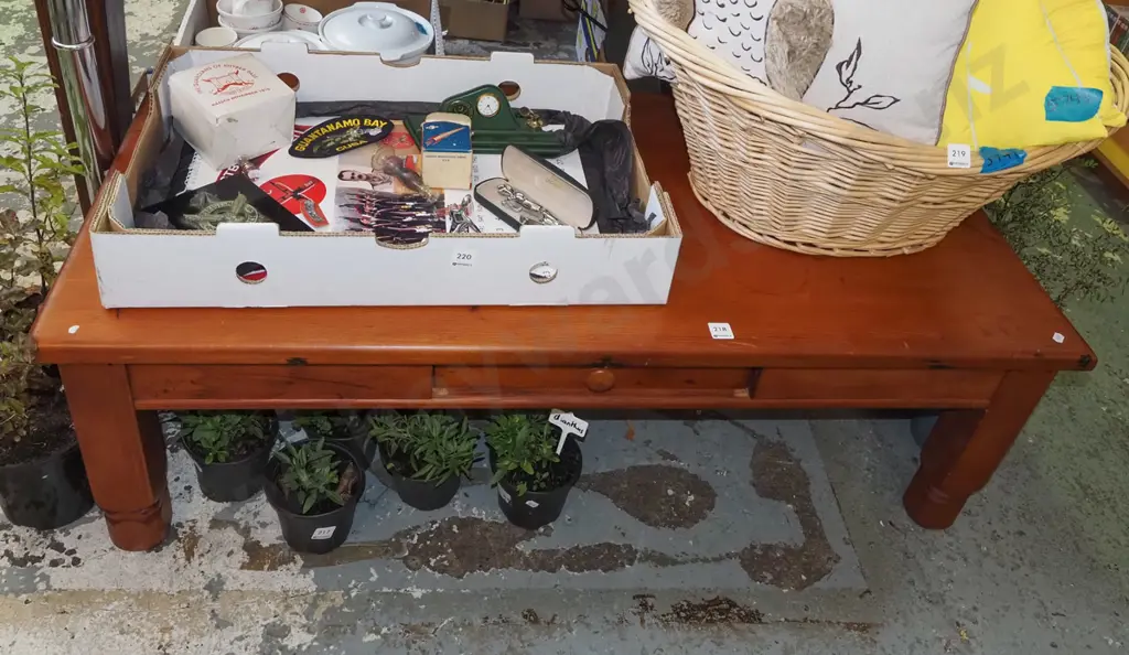 oregon single drawer coffee table H-375 W-1190 D-580 Image 1++