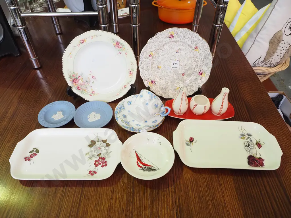 trio, sandwich plate, jasperware dishes etc Image 1++