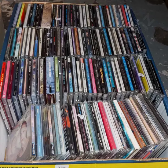 box of DVDs