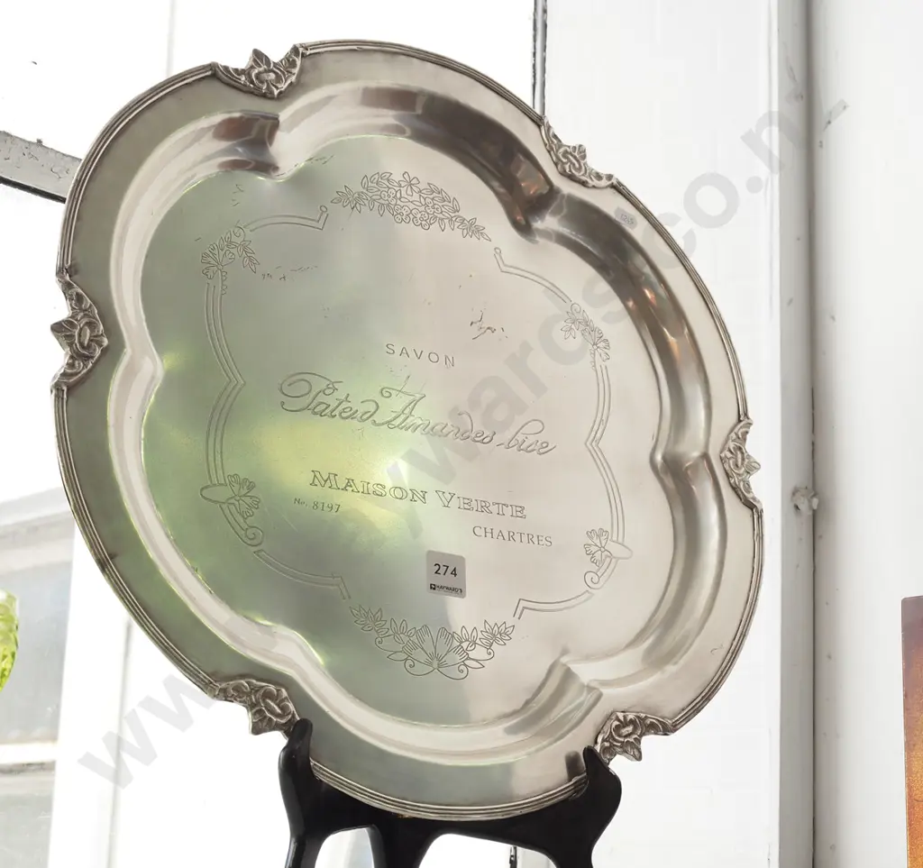 pewter presentation tray  Image 1++