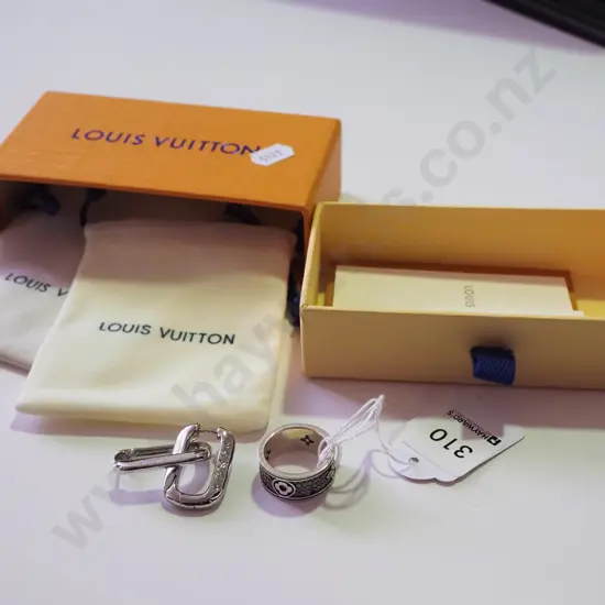 ring, 2x earrings