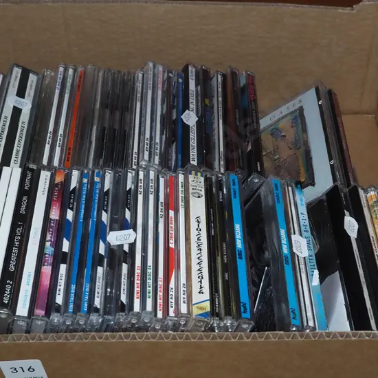 box of CDs