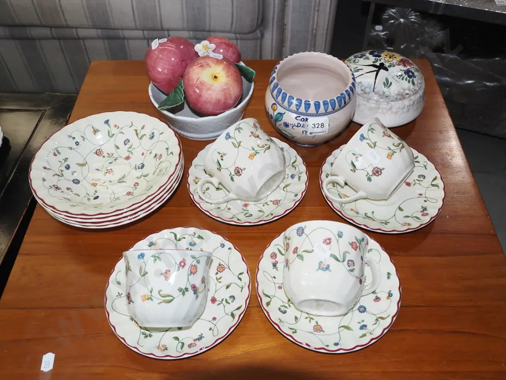 Staffordshire bowls, cups, ceramic fruit bowl etc Image 1++