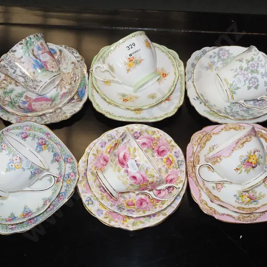 6x floral trios