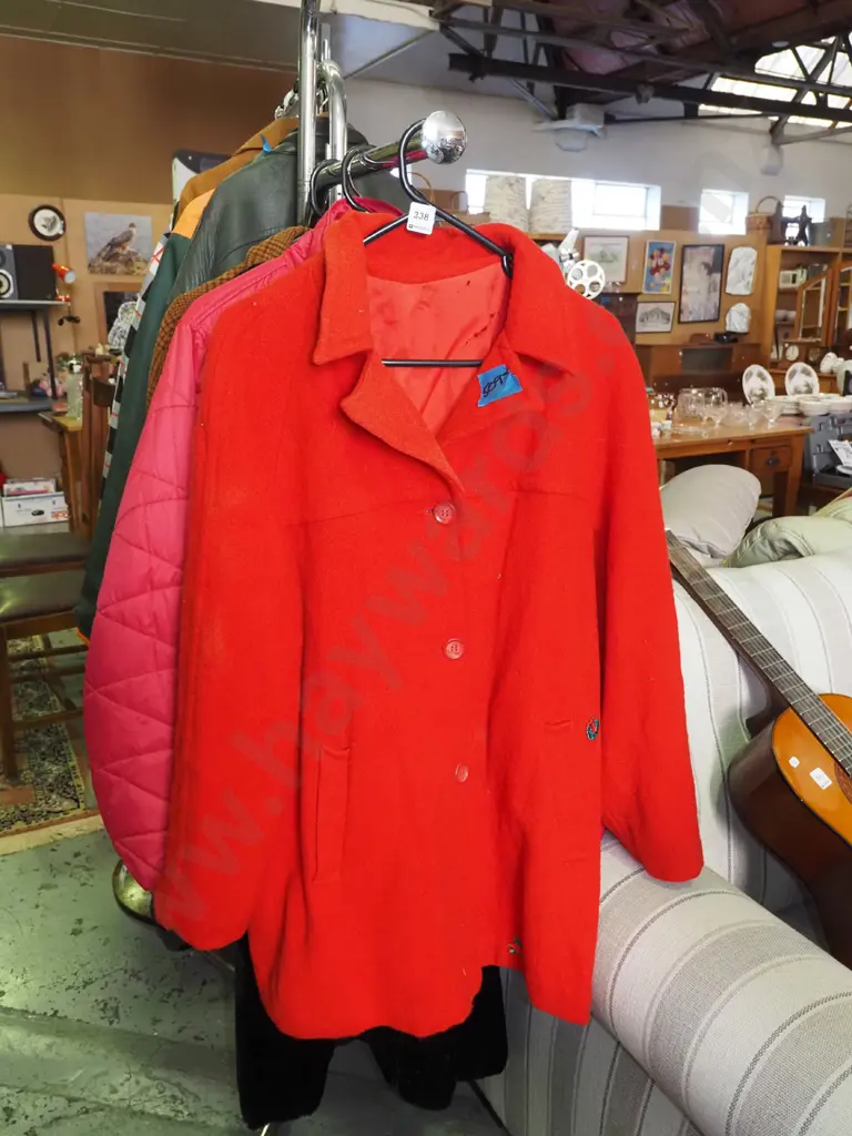 red woollen coat Image 1++