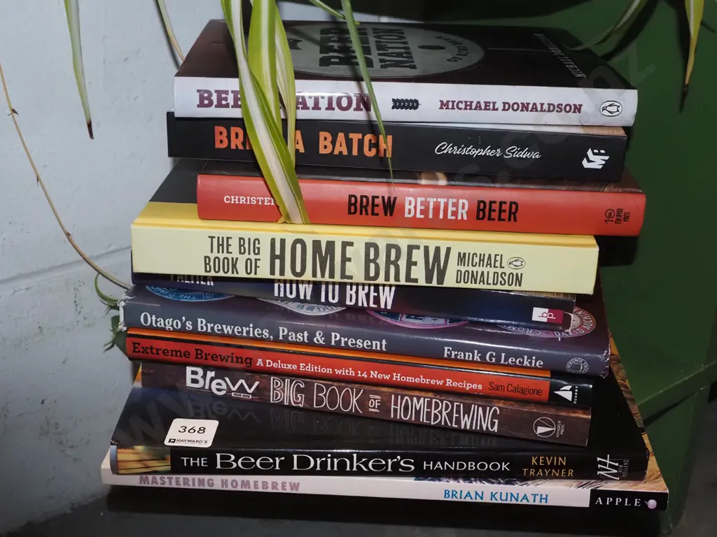 stack of home brew books Image 1++
