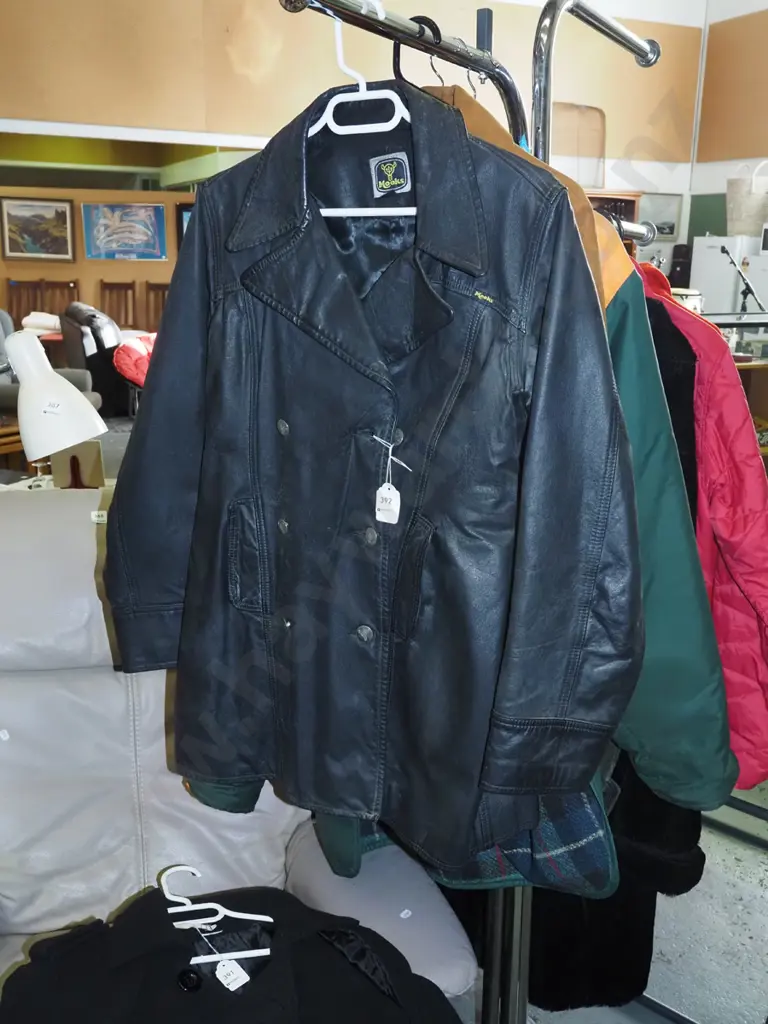 Mooks black size 14 leather jacket Image 1++