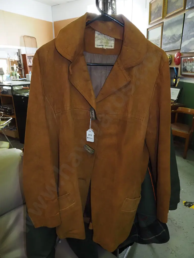 brown size 38 suede jacket Image 1++