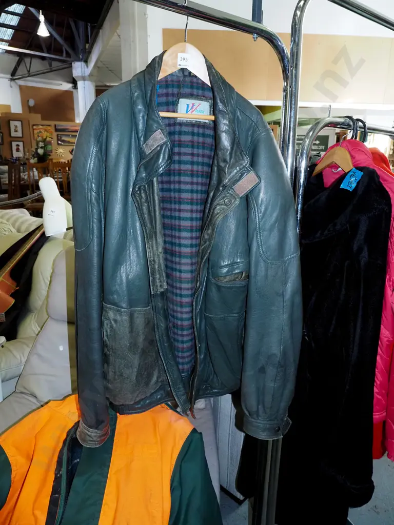 green leather jacket  Image 1++