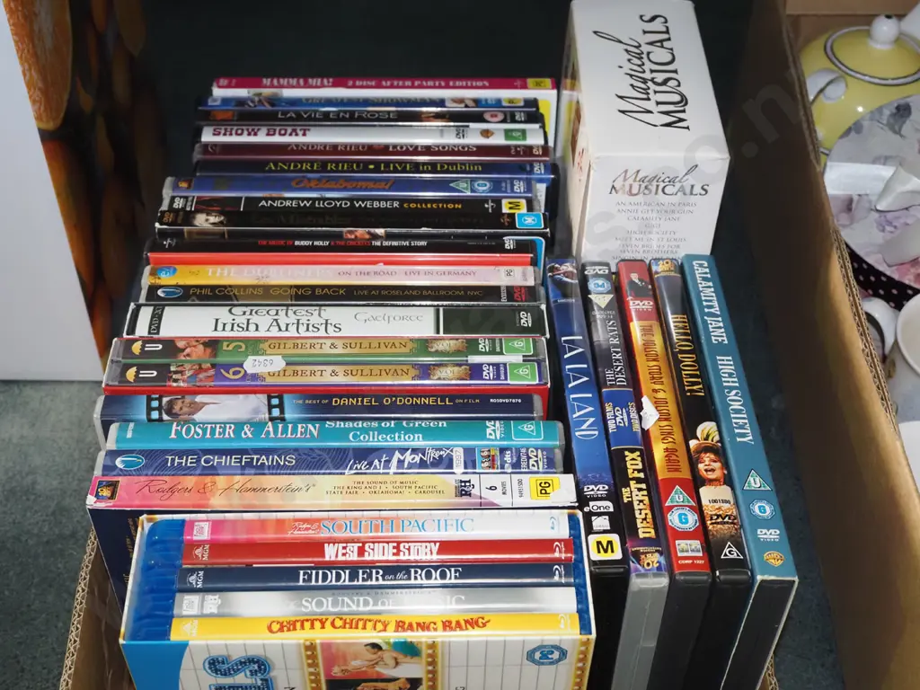 box of DVDs Image 1++