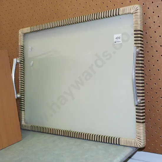 double handled tray 