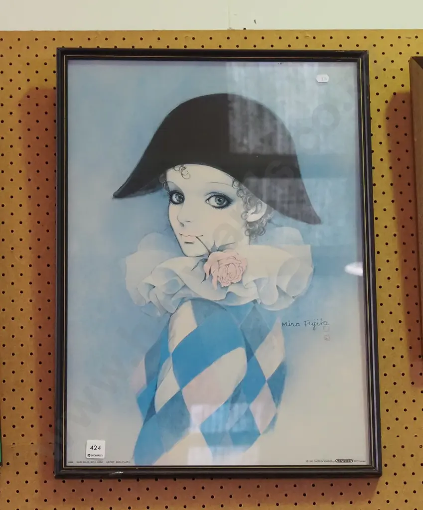 framed harlequin print Image 1++