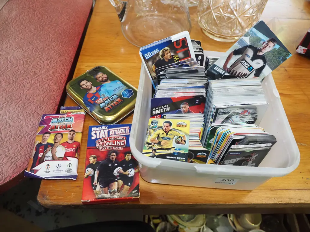 tub of collector cards Image 1++