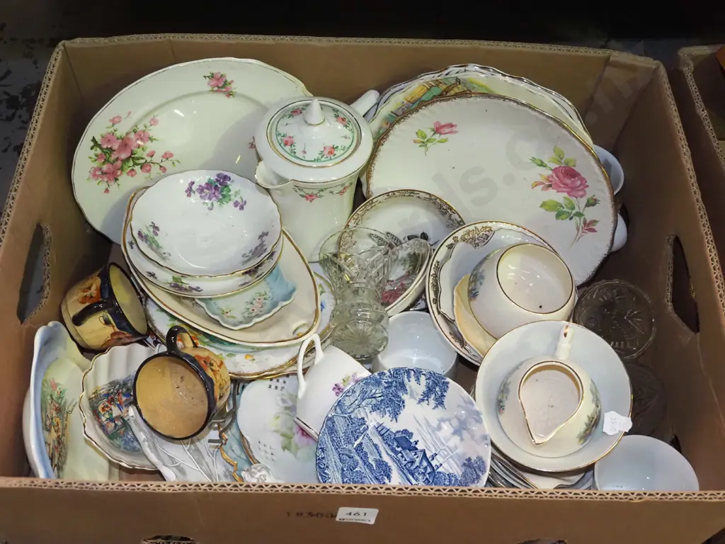 box; bowls, teapot, plates, cups etc Image 1++