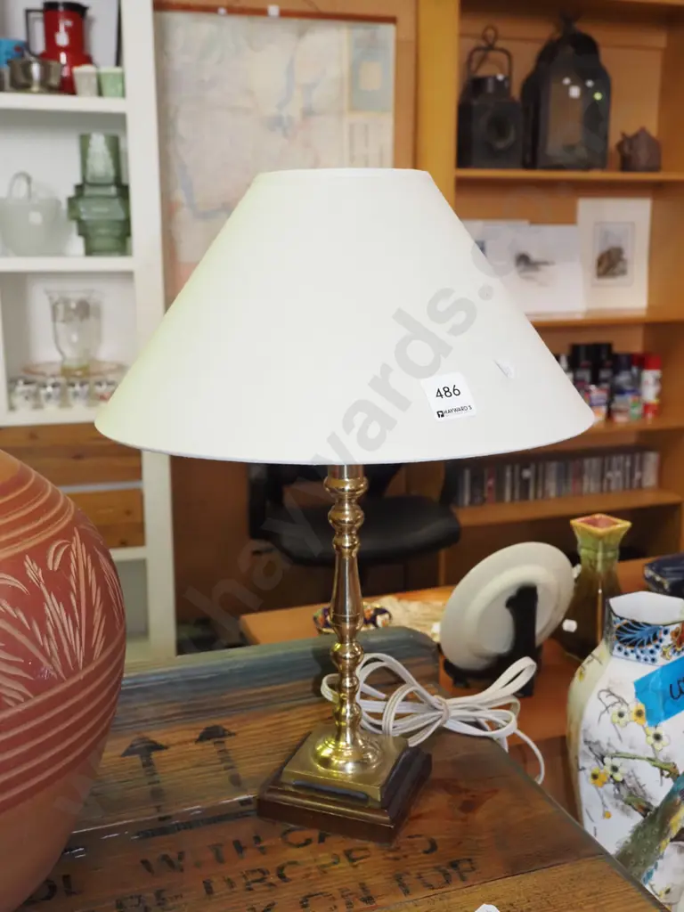 brass based table lamp H-420 Image 1++