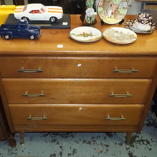 rimu 3 drawer chest H-800 W-835 D-420