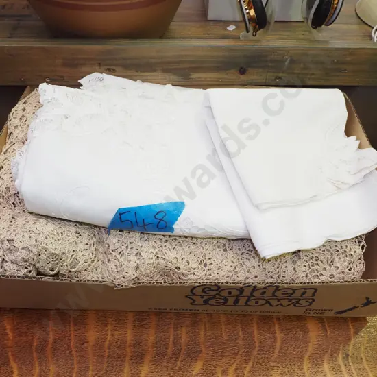 box; table cloths