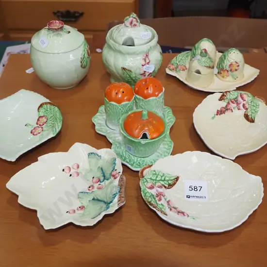 Carlton ware; honey pots, jam dishes etc
