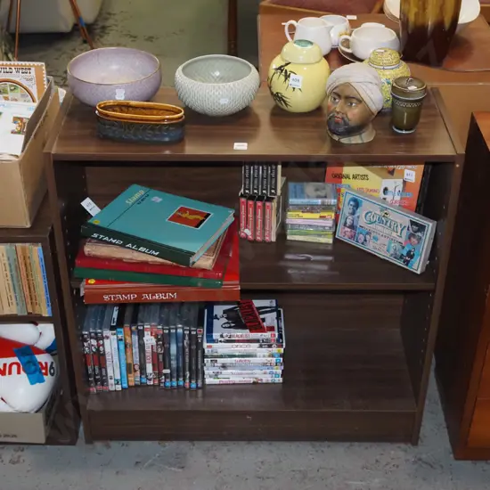 mdf faux wood veneer adjustable bookcase H-800 W-800 D-300