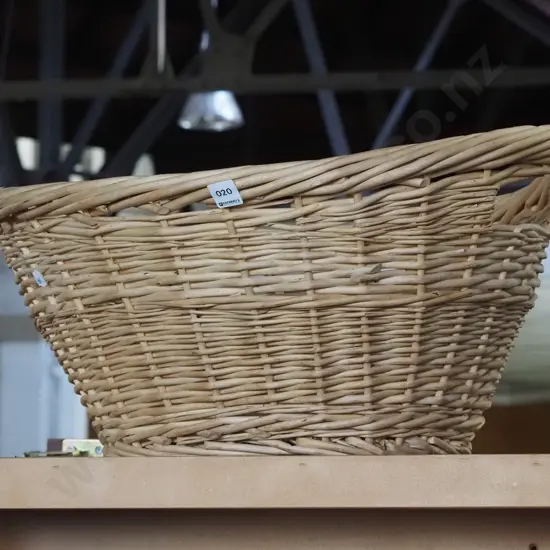cane laundry basket