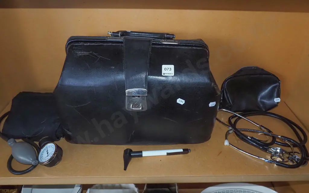 doctor's bag, stethoscope, blood pressure monitor etc Image 1++