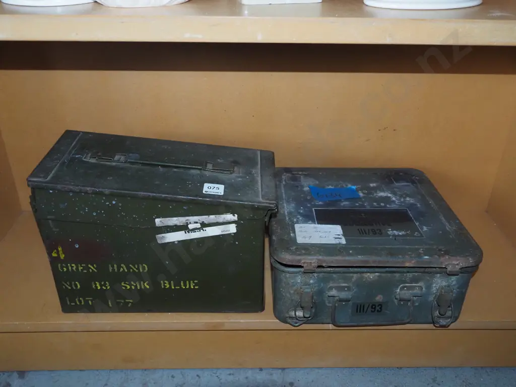 2x ammunition tins Image 1++