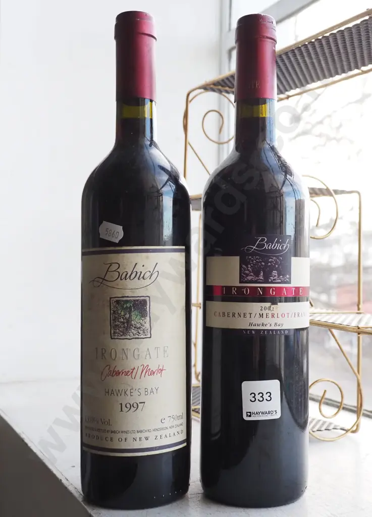 Babich Iron Gate 2002 and 1997 merlot Image 1++