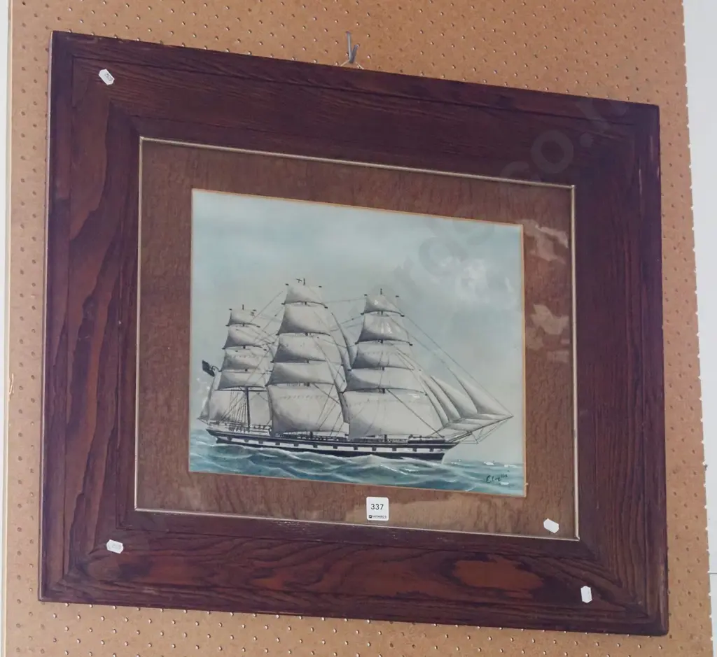 framed print - English sailing ship Image 1++