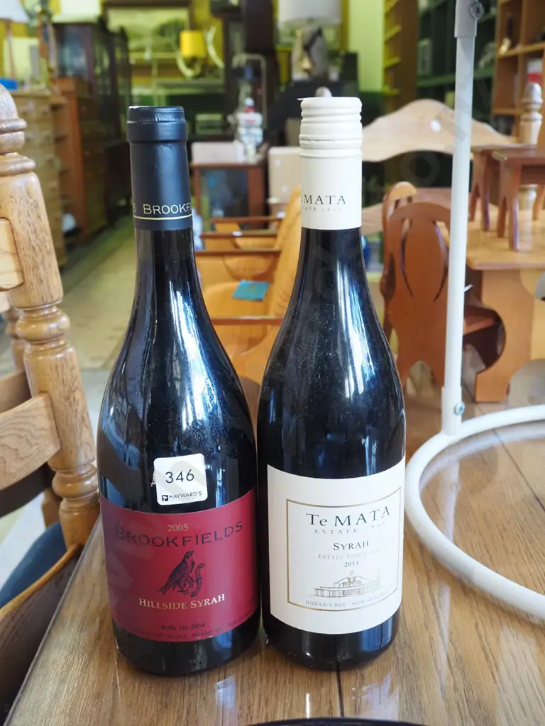 Te Mata 2013 syrah, Brookfields 2005 syrah Image 1++