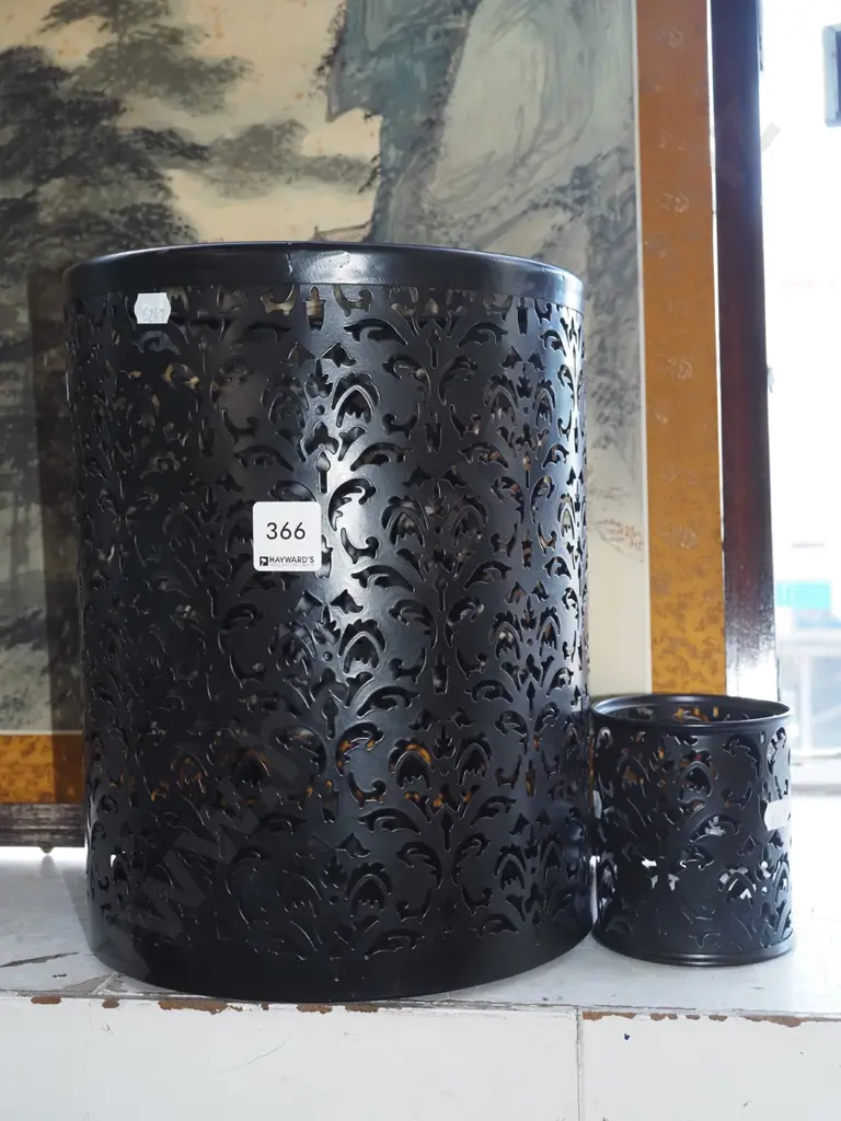 metal waster paper basket, pen holder Basket H-280 Image 1++