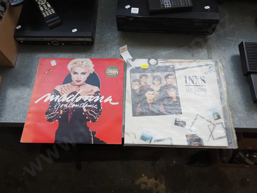 2x LPs; INXS, Madonna Image 1++