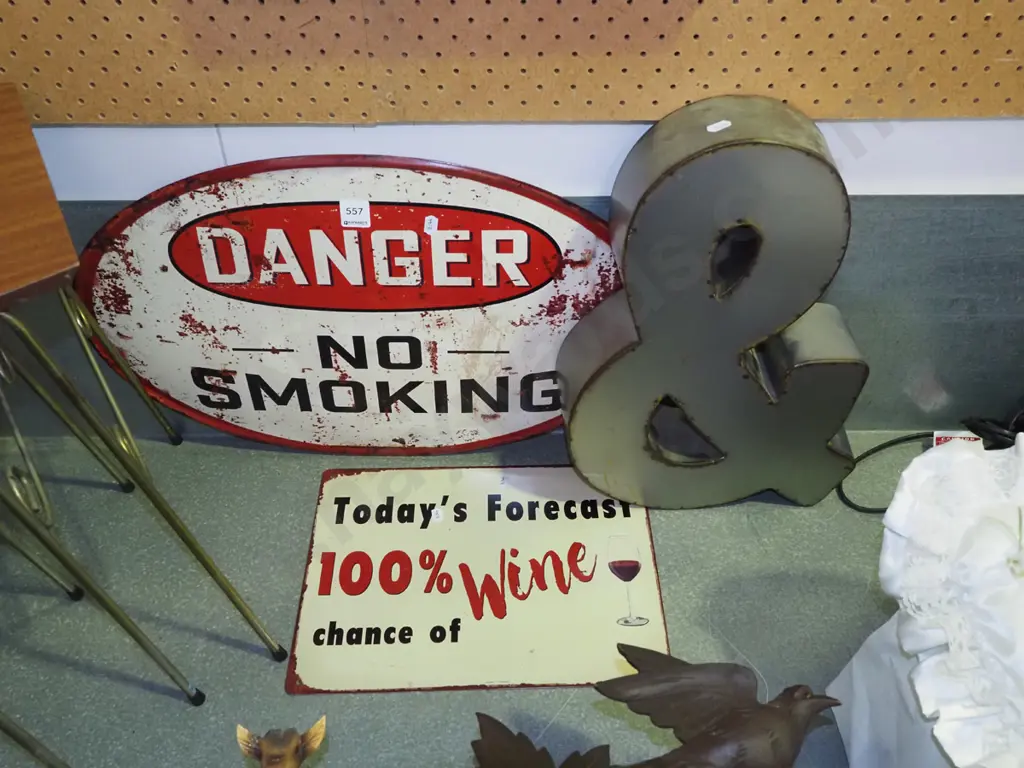 2x reproduction prints on tin, cut out & sign Image 1++