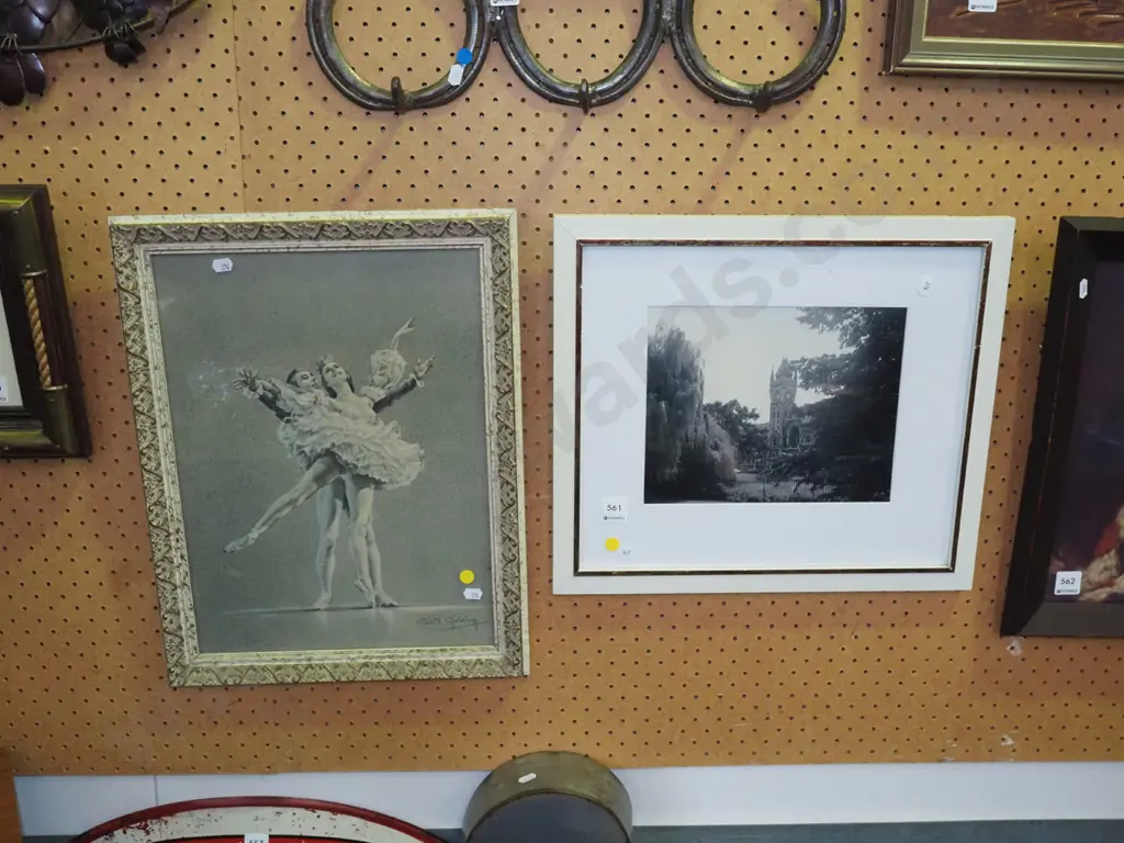 framed photo print - Otago University, framed ballerina print - yelow dots Image 1++