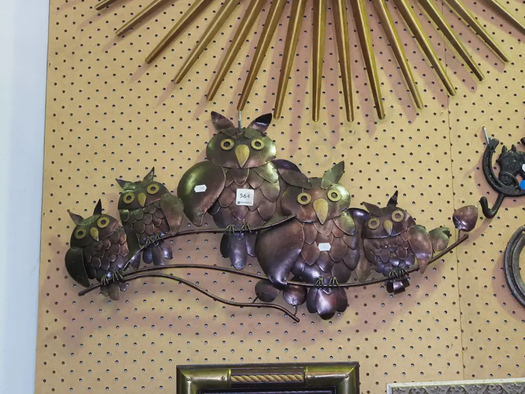 metal owl - wall art Image 1++