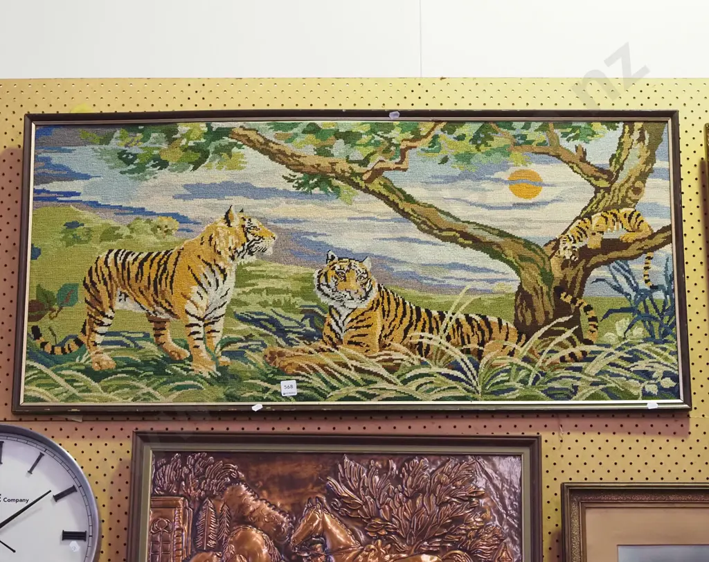 framed tapestry - tigers Image 1++