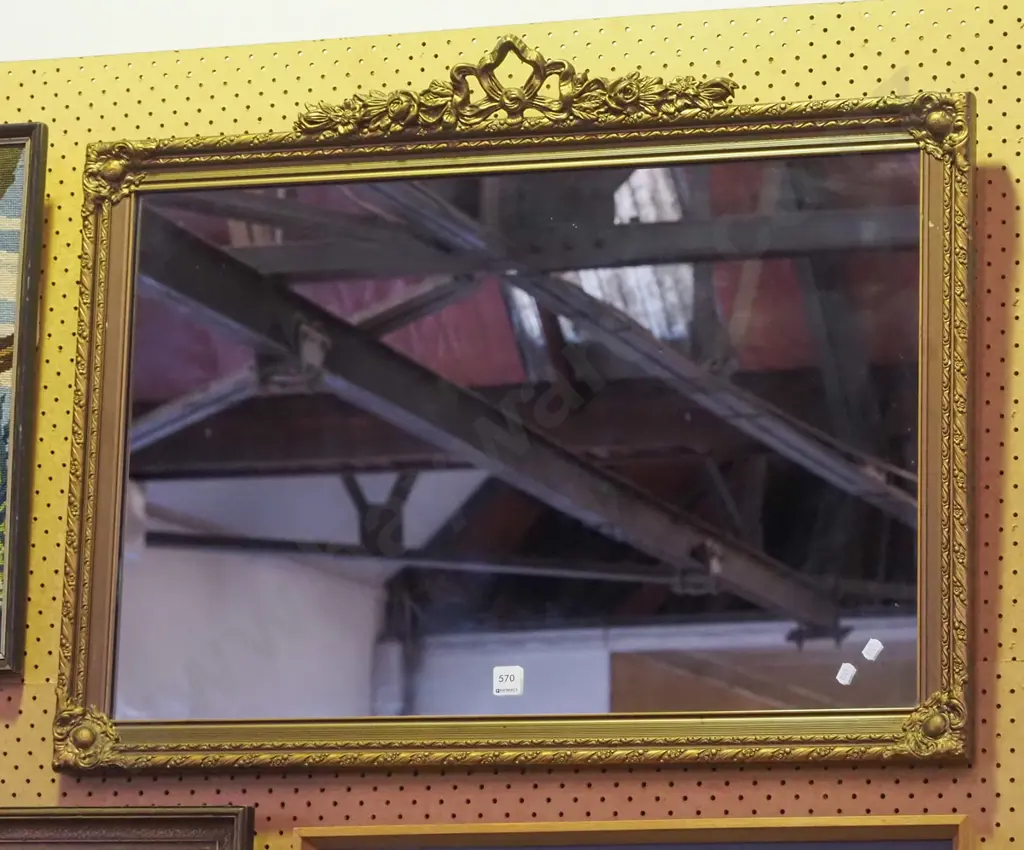 gilt framed wall mirror W-850 Image 1++