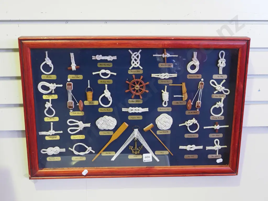 shadow box of nautical knots Image 1++