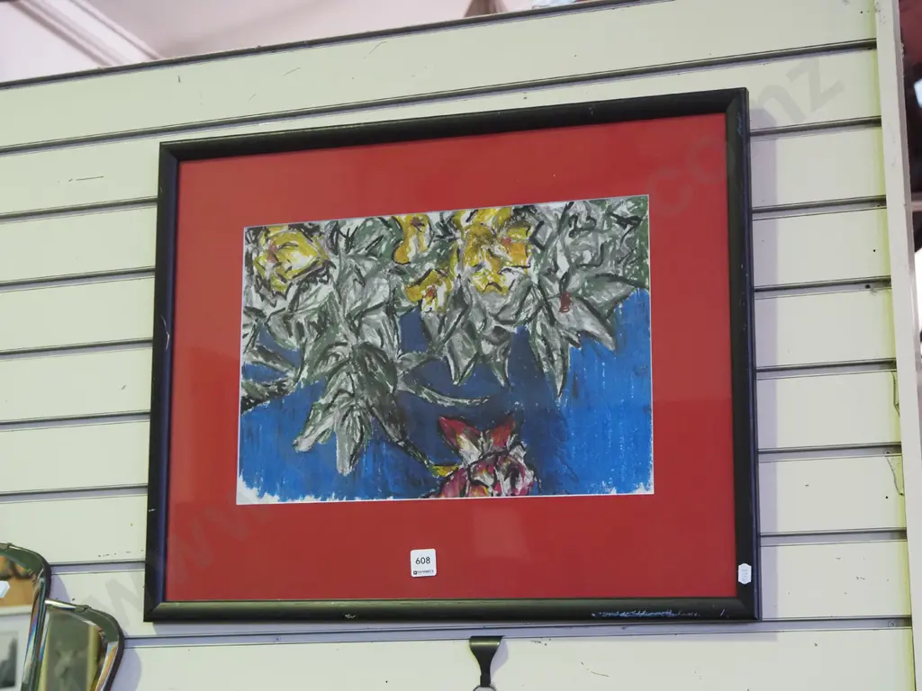 framed mixed media - flowers Image 1++
