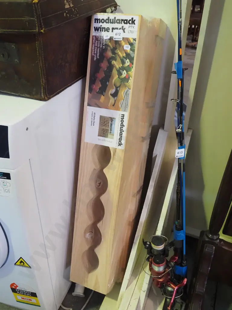 pine modular wine rack Image 1++