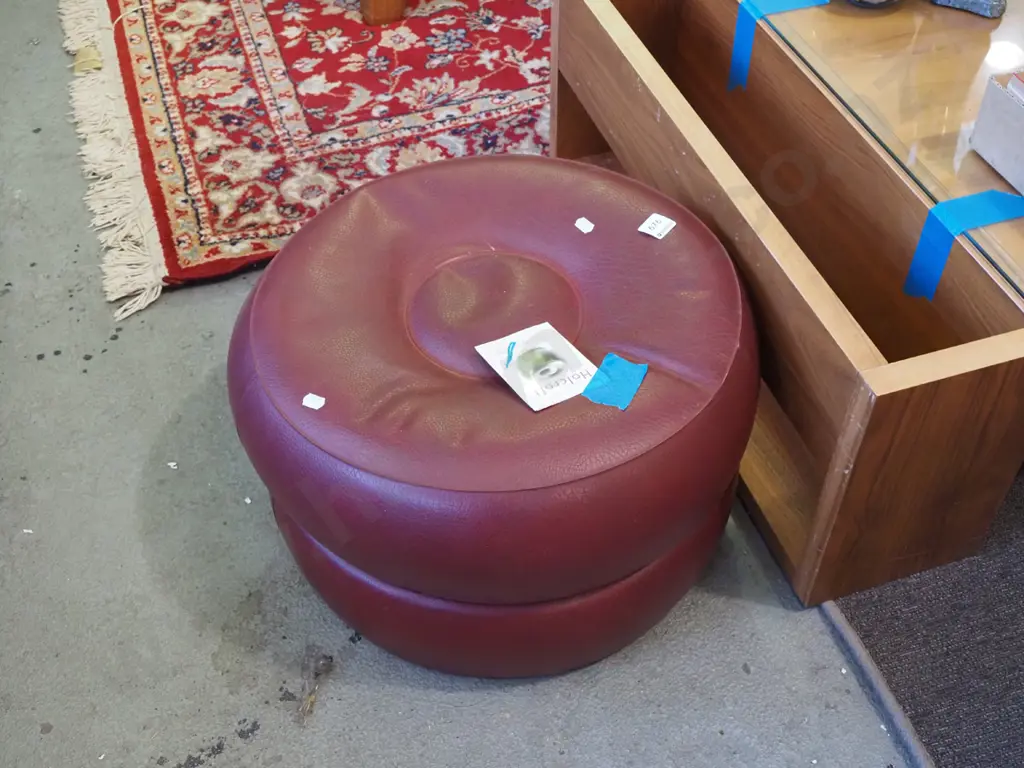 NZ made Holcroft inflatable ottoman/footstool Image 1++