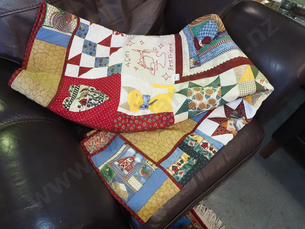 handmade patchwork quilt Image 1++